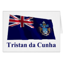 Tristan da Cunha Waving Flag with Name cards by Vexillophile Tristan da Cunha Waving Flag with Name cards