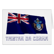 Tristan da Cunha Waving Flag with Name cards by Vexillophile Tristan da Cunha Waving Flag with Name cards