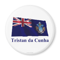 Tristan da Cunha Waving Flag with Name magnets by Vexillophile Tristan da Cunha Waving Flag with Name magnets
