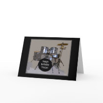 Tristan Happy Birthday Drums Card