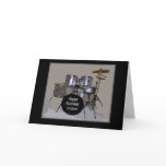 Tristan Happy Birthday Drums Card