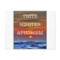 Trite Hipster Aphorism Postcard