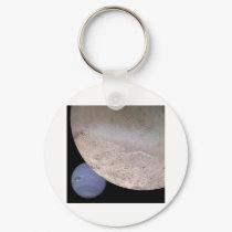 Triton with Neptune in the background NASA keychains by harlowandcompany Triton with Neptune in the background NASA keychains