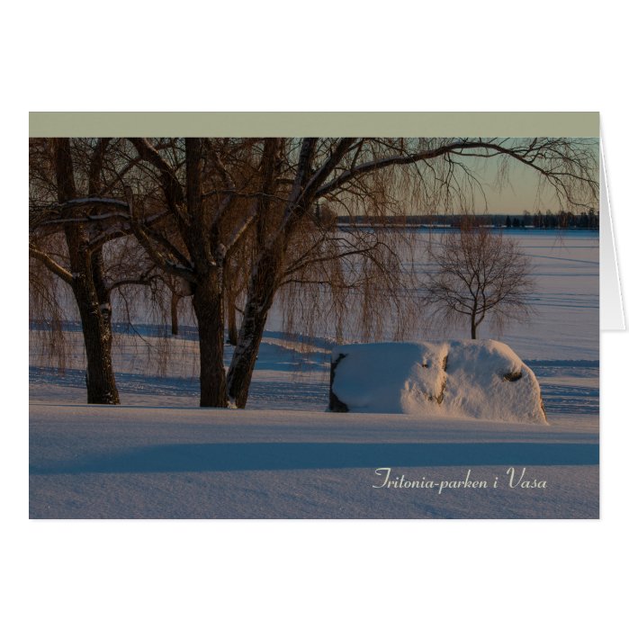 Tritonia-parken i Vasa Vaasa Finland CC0837 Greeting Card