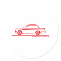 Triumph Herald Round Stickers