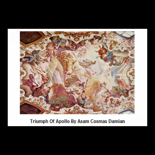 Triumph Of Apollo By Asam Cosmas Damian Print