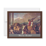 Triumph Of Bonaparte, Or Peace (Sketch) By Prud'Ho Custom Invites