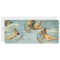 Triumph Of Galatea, Angels detail  Raphael Sanzio Personalized Invitation