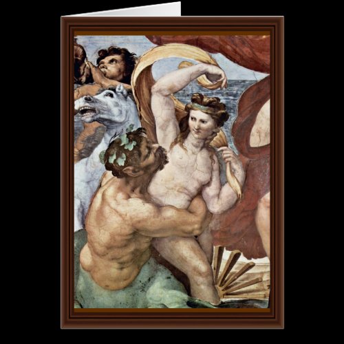 Triumph Of Galatea Detail By Raffael Greeting Cards