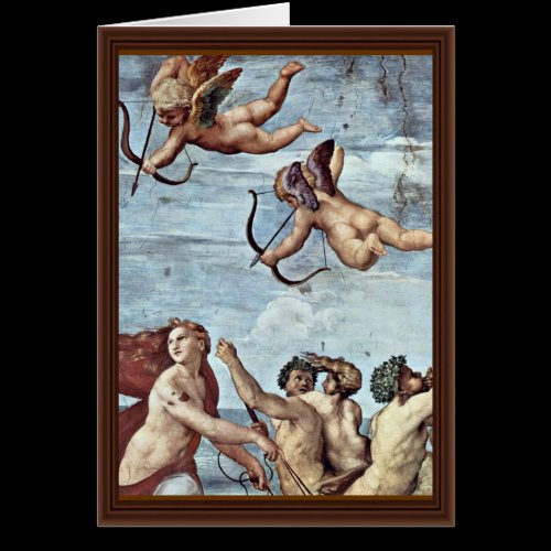 Triumph Of Galatea Detail  By Raffael Greeting Card