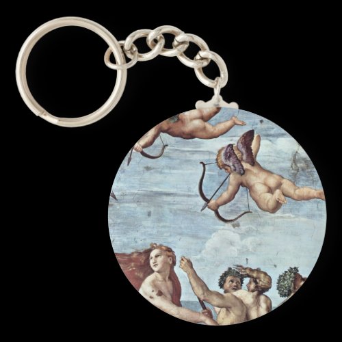 Triumph Of Galatea Detail  By Raffael Keychains