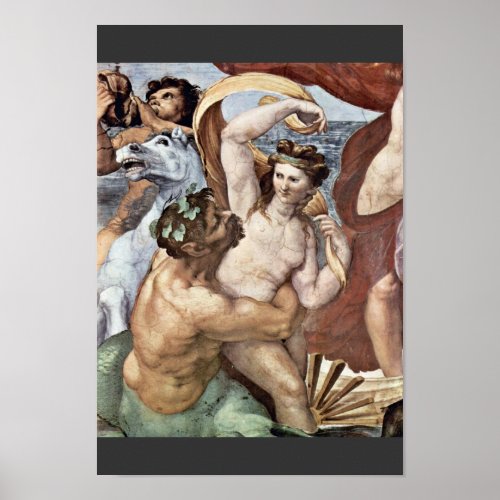 Triumph Of Galatea Detail By Raffael Poster