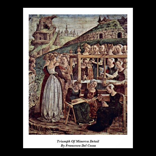 Triumph Of Minerva Detail By Francesco Del Cossa Posters