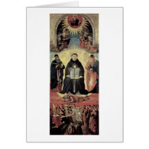 Triumph Of St. Thomas Aquinas By Benozzo Gozzoli Greeting Card