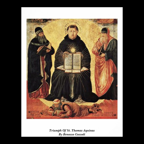 Triumph Of St. Thomas Aquinas By Benozzo Gozzoli Poster