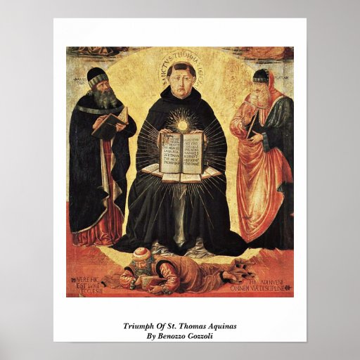 Triumph Of St. Thomas Aquinas By Benozzo Gozzoli Poster