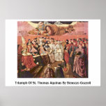 Triumph Of St. Thomas Aquinas By Benozzo Gozzoli Poster