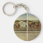 Triumph Of The Duke And Duchess Federico Da Montef Keychain