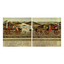 Triumph Of The Duke And Duchess Federico Da Montef Custom Photo Card