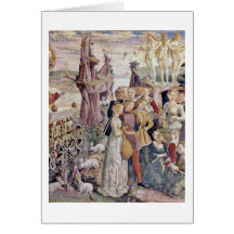 Triumph Of Venus Detail By Francesco Del Cossa Cards