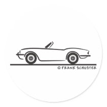 Triumph Spitfire Round Sticker
