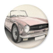 Triumph TR6 Fridge Magnet