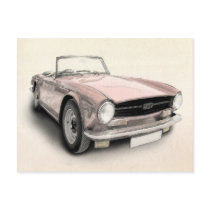 Triumph TR6 Post Card