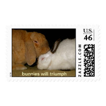 triumphant bunnies postage