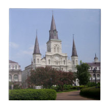 Trivet New Orleans Scene 9 Ceramic Tile