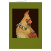 Trixie the cardinal card