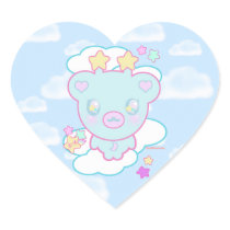Trixie the Space Alien Bear stickers