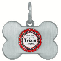 Trixie's Dog Bone Dog Tag Add Your Dog's Name pet tags