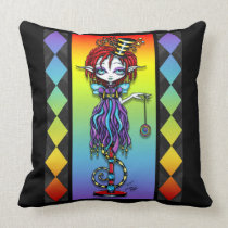 Trixy Pixie Stick Circus Sideshow Freak BIG Pillow pillows