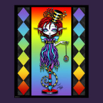 Trixy Pixie Stick Circus Sideshow Freak Poster posters