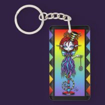 Trixy Pixie Stick Rainbow Sideshow Fairy Keychain key chains