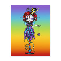 Trixy Pixie Stick Sideshow Circus Fairy Postcard