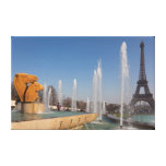 Trocadero gardens and Eiffel to tower Paris