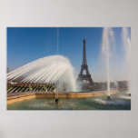Trocadero gardens and Eiffel to tower Paris