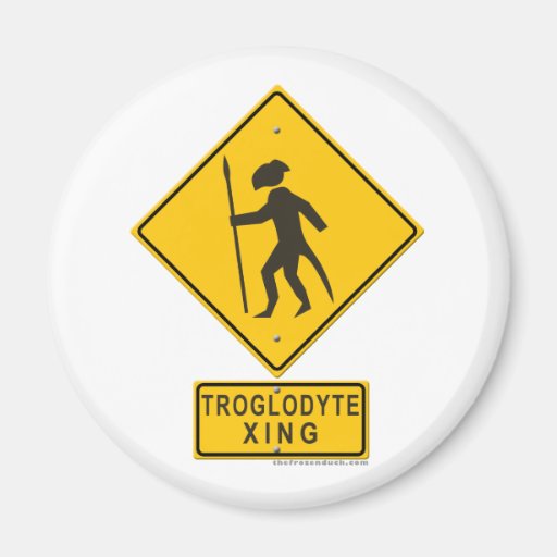 Troglodyte XING Fridge Magnet