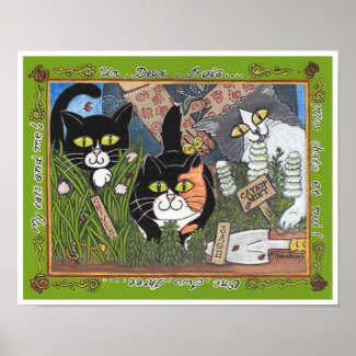 Trois Chats Poster
