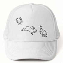 TROIS LAPINS MESH HATS