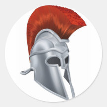 Trojan Helmet Sticker