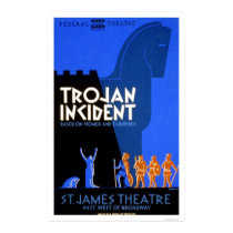 Trojan Incident Homer 1937 WPA posters by lc_wpa Trojan Incident Homer 1937 WPA posters