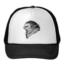 Troll black and white Design Mesh Hats