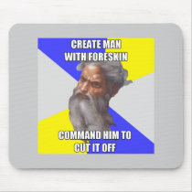 Troll God Foreskin Mouse Pad
