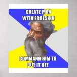 Troll God Foreskin Poster