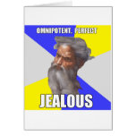 Troll God Jealous Greeting Cards