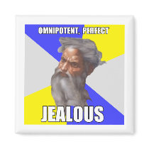 Troll God Jealous Fridge Magnets