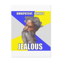 Troll God Jealous Postcard