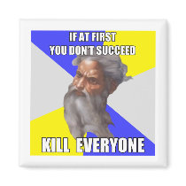 Troll God Kills Refrigerator Magnet